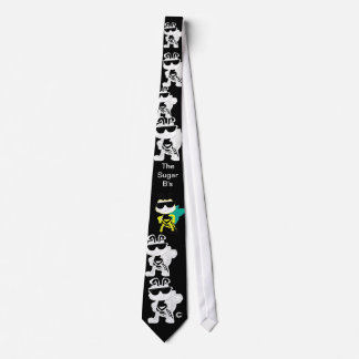 The Sugar B's Black, B & W logo with 1 color logo Neck Tie