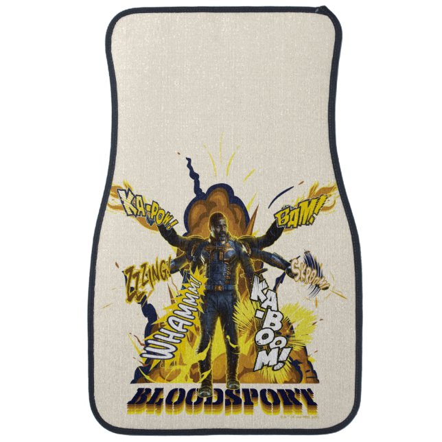 The Suicide Squad | Bloodsport Action Graphic Car Floor Mat (Front)