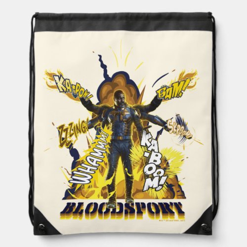 The Suicide Squad  Bloodsport Action Graphic Drawstring Bag