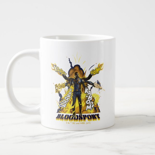 The Suicide Squad | Bloodsport Action Graphic Giant Coffee Mug (Left)