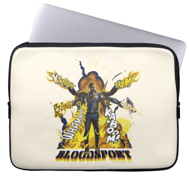 The Suicide Squad | Bloodsport Action Graphic Laptop Sleeve (Front)