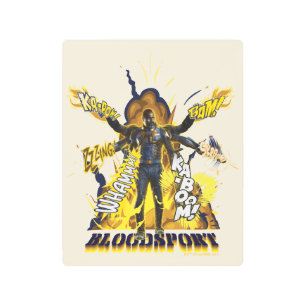 The Suicide Squad   Bloodsport Action Graphic Metal Print