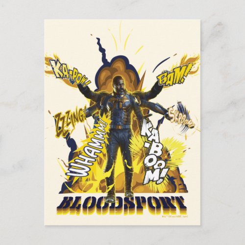 The Suicide Squad  Bloodsport Action Graphic Postcard