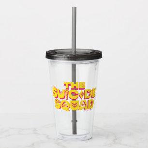 The Suicide Squad   Character Icon Logo Acrylic Tumbler
