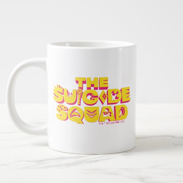 The Suicide Squad | Character Icon Logo Giant Coffee Mug (Left)