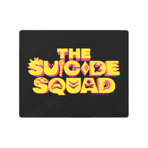 The Suicide Squad   Character Icon Logo Metal Print