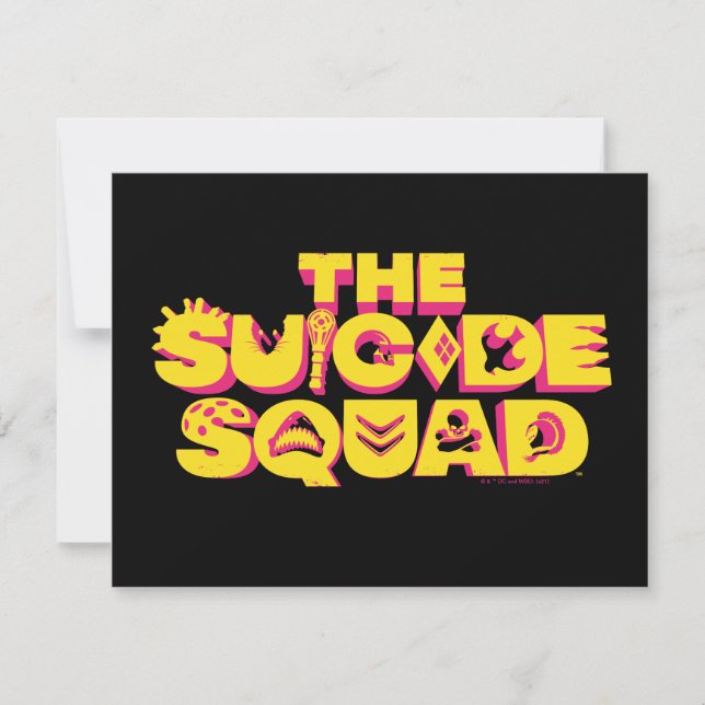 The Suicide Squad | Character Icon Logo Note Card (Front)
