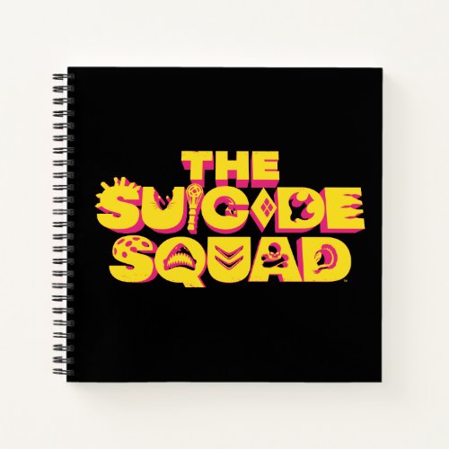 The Suicide Squad  Character Icon Logo Notebook