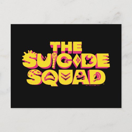 The Suicide Squad  Character Icon Logo Postcard