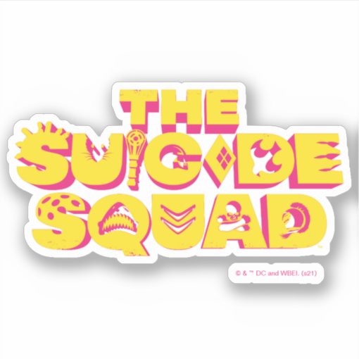 The Suicide Squad | Character Icon Logo Sticker | Zazzle