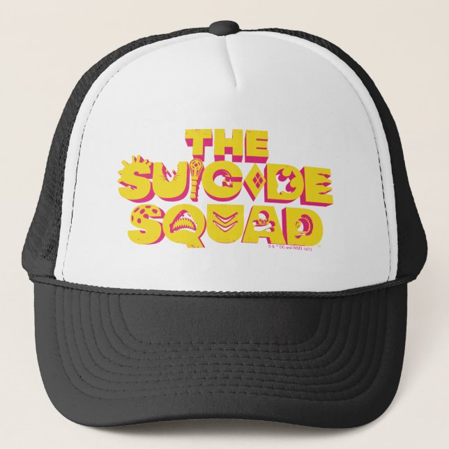 The Suicide Squad | Character Icon Logo Trucker Hat (Front)