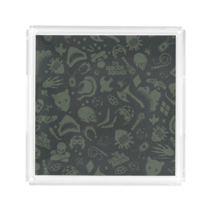 The Suicide Squad   Character Icon Pattern Acrylic Tray
