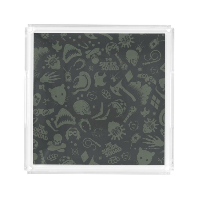 The Suicide Squad | Character Icon Pattern Acrylic Tray (Front)