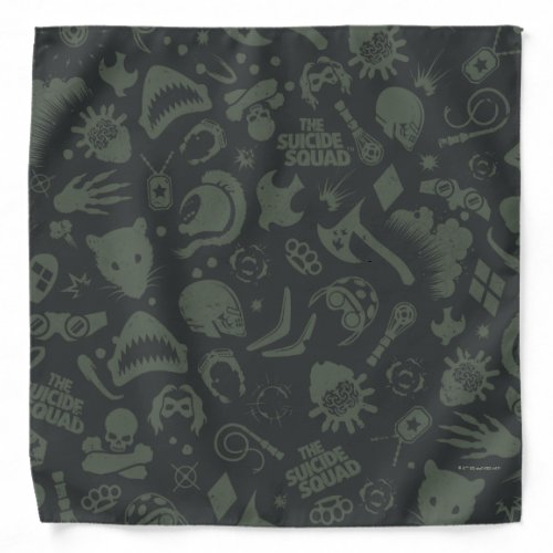The Suicide Squad  Character Icon Pattern Bandana
