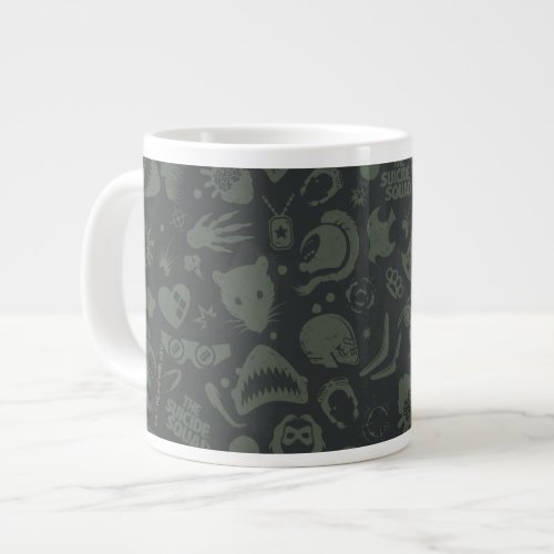 The Suicide Squad  Character Icon Pattern Giant Coffee Mug