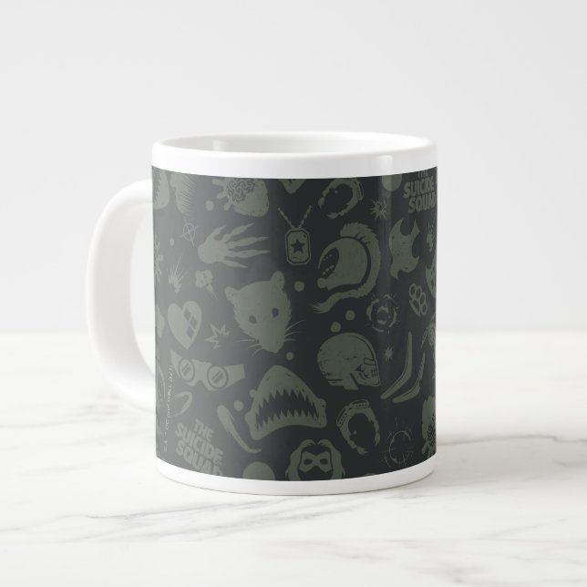 The Suicide Squad | Character Icon Pattern Giant Coffee Mug (Front Left)