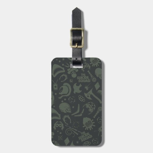 The Suicide Squad  Character Icon Pattern Luggage Tag
