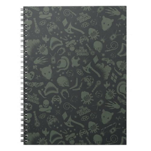The Suicide Squad  Character Icon Pattern Notebook