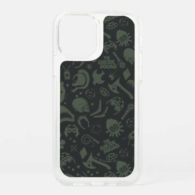 The Suicide Squad | Character Icon Pattern Speck iPhone 12 Case (Front)