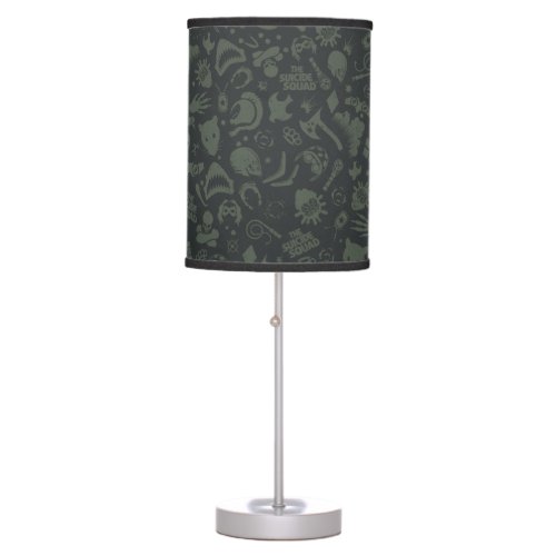 The Suicide Squad  Character Icon Pattern Table Lamp