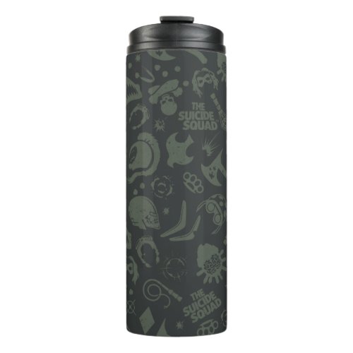The Suicide Squad  Character Icon Pattern Thermal Tumbler