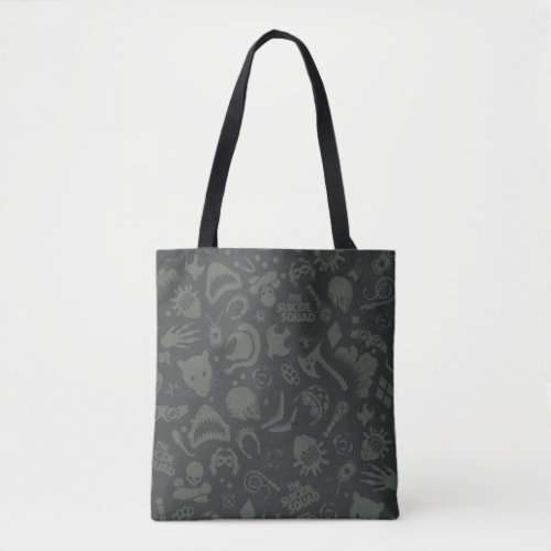The Suicide Squad  Character Icon Pattern Tote Bag