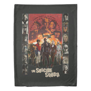 The Suicide Squad   Exlposive Character Roster Duvet Cover