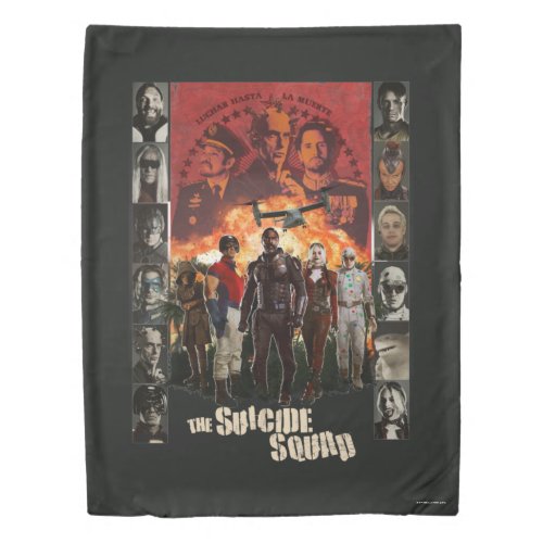 The Suicide Squad  Exlposive Character Roster Duvet Cover