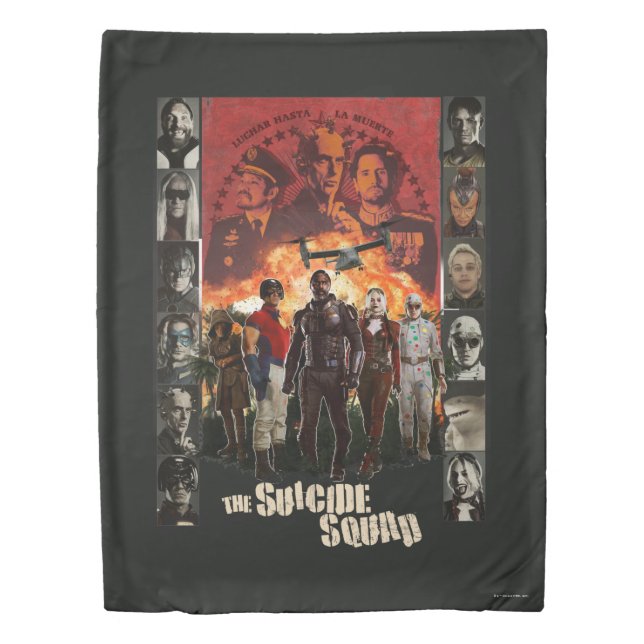 The Suicide Squad | Exlposive Character Roster Duvet Cover (Front)