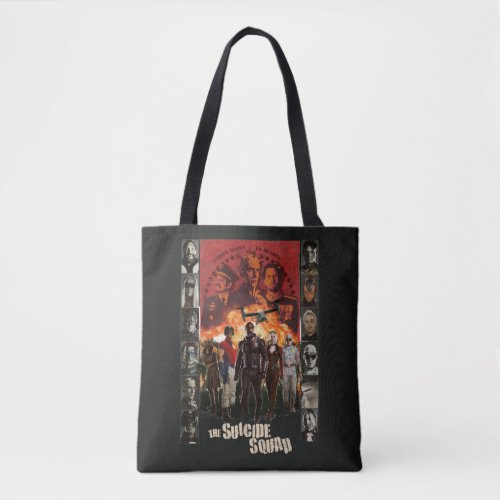The Suicide Squad  Exlposive Character Roster Tote Bag