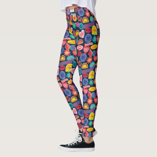 The Suicide Squad  Harley Quinn Badge Pattern Leggings