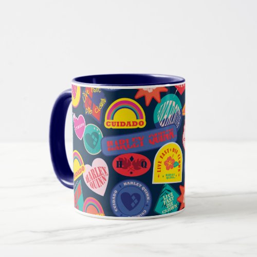 The Suicide Squad  Harley Quinn Badge Pattern Mug