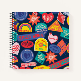 The Suicide Squad   Harley Quinn Badge Pattern Notebook
