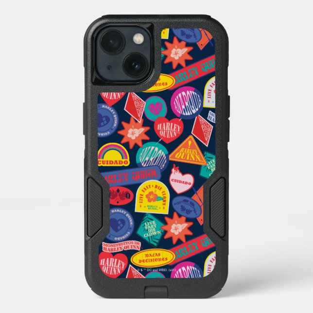 The Suicide Squad | Harley Quinn Badge Pattern Otterbox iPhone Case (Back)