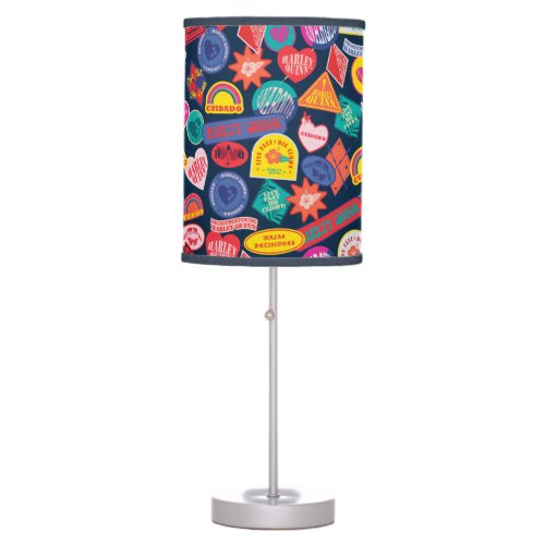 The Suicide Squad  Harley Quinn Badge Pattern Table Lamp
