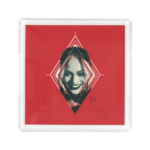 The Suicide Squad Harley Quinn Diamond Target Acrylic Tray