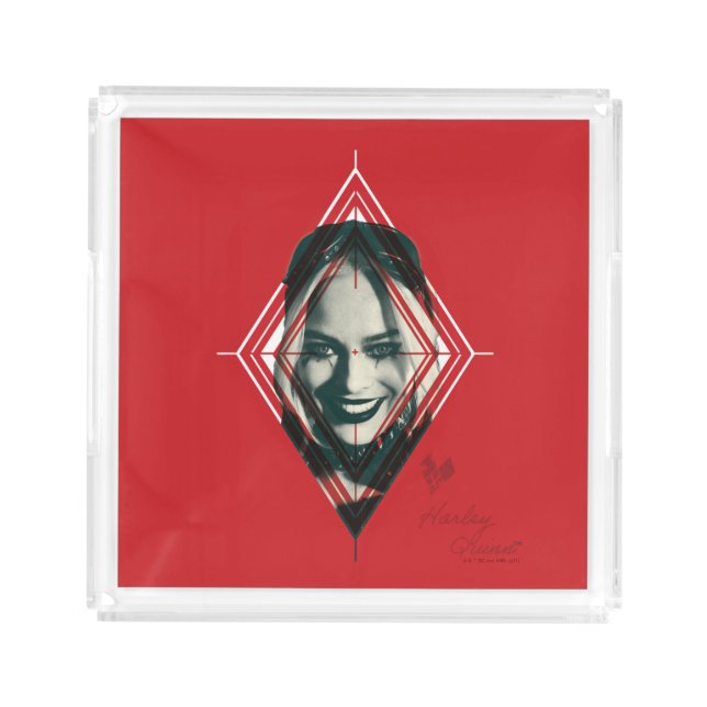 The Suicide Squad | Harley Quinn Diamond Target Acrylic Tray (Front)