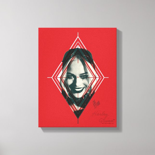 The Suicide Squad | Harley Quinn Diamond Target Canvas Print (Front)