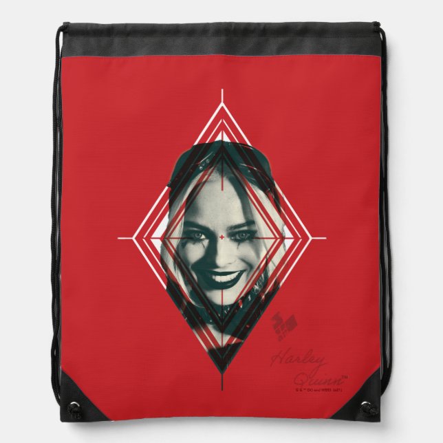 The Suicide Squad | Harley Quinn Diamond Target Drawstring Bag (Front)