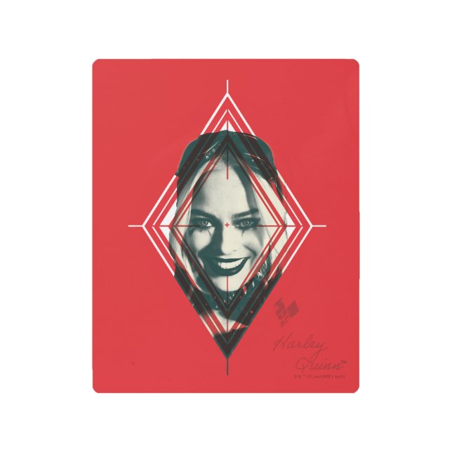 The Suicide Squad | Harley Quinn Diamond Target Metal Print (Front)