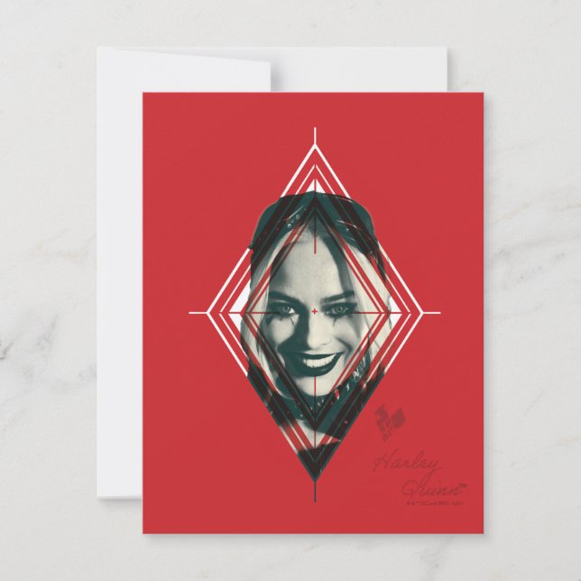 The Suicide Squad | Harley Quinn Diamond Target Note Card (Front)
