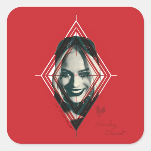 The Suicide Squad  Harley Quinn Diamond Target Square Sticker