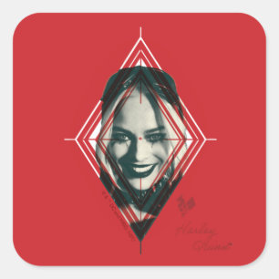 The Suicide Squad Harley Quinn Diamond Target Square Sticker