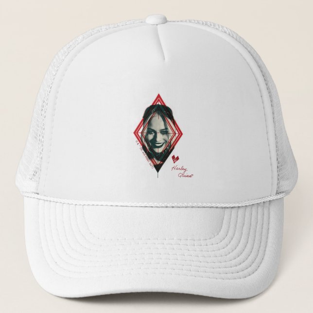The Suicide Squad | Harley Quinn Diamond Target Trucker Hat (Front)