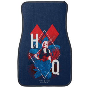 The Suicide Squad Harley Quinn Fern & Diamonds Car Floor Mat