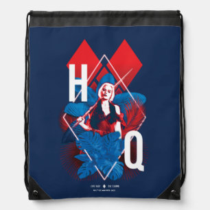The Suicide Squad   Harley Quinn Fern & Diamonds Drawstring Bag