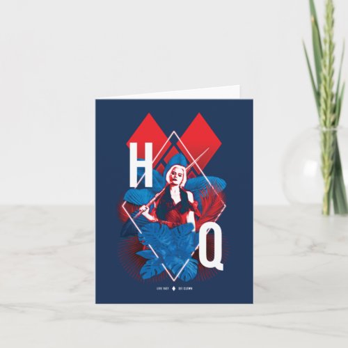 The Suicide Squad  Harley Quinn Fern  Diamonds Note Card