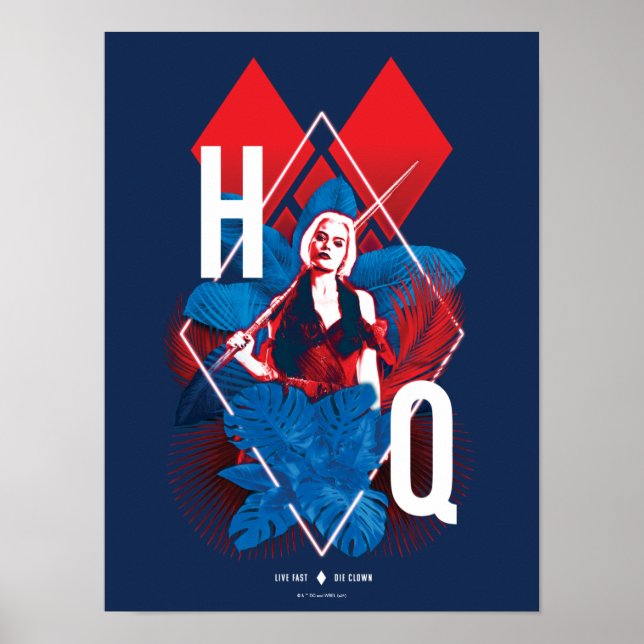 The Suicide Squad | Harley Quinn Fern & Diamonds Poster (Front)