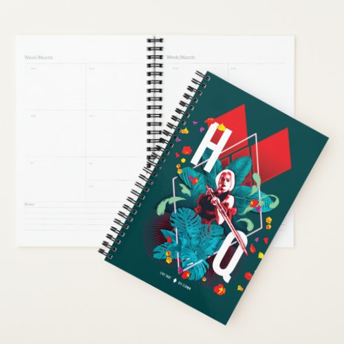 The Suicide Squad  Harley Quinn Floral Diamond Planner