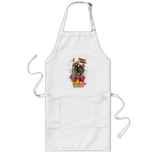 The Suicide Squad | Harley Quinn Flowers & Rainbow Long Apron